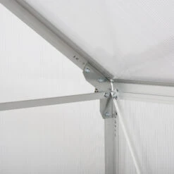 Outsunny 6' X 4' Hobby Greenhouse, Walk-in Polycarbonate Hot House Kit With Aluminum Frame, Sliding Door, Roof Vent, Silver 16 Outsunny 6' X 4' Hobby Greenhouse, Walk-in Polycarbonate Hot House Kit With Aluminum Frame, Sliding Door, Roof Vent, Silver -Outsunny YKHd4d18243e727db