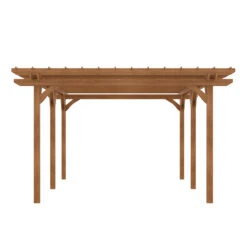 Outsunny 12' X 20' Outdoor Pergola, Wood Gazebo Grape Trellis With Stable Structure For Climbing Plant Support, Garden, Patio, Backyard, Deck -Outsunny YRPd4d18673c64822