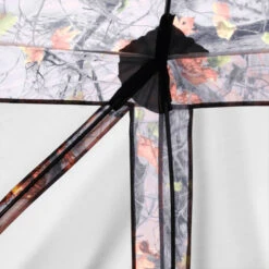 Outsunny 6-Sided Hexagon Pop Up Party Tent Gazebo With Mesh Netting Walls & Shaded Interior, 12' X 12', Flower -Outsunny YwL7561821eaa7371