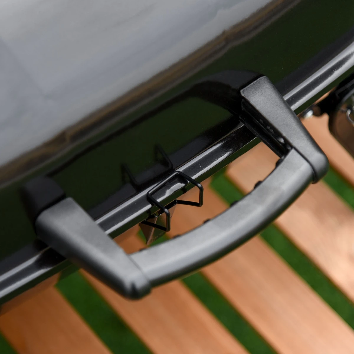 Outsunny 14" Portable Charcoal Grill, Tabletop Small BBQ Grill For Outdoor Cooking, Camping, Tailgating, Enamel Coated, Vent, Folding Legs, Black 14 Outsunny 14" Portable Charcoal Grill, Tabletop Small BBQ Grill For Outdoor Cooking, Camping, Tailgating, Enamel Coated, Vent, Folding Legs, Black - Image 14