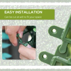 Outsunny 12 PCS 20" X 20" Artificial Boxwood Panels Topiary Wall Greenery Backdrop, Privacy Hedge Screen UV Protected 4Layer Roll Grass Panel Fence Decor Outdoor Indoor Garden Backyard, Light Green -Outsunny ZZ675618006dc0985