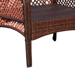 Outsunny 4-Piece Outdoor Wicker Sofa Set, Outdoor PE Rattan Conversation Furniture With 4 Chairs & Table, Water-Fighting Material, White -Outsunny Zc73d617f91e182f7