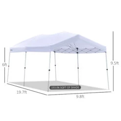 Outsunny 20' X 10' Outdoor Pop Up Canopy Tent Gazebo With 3-Level Adjustable Legs, Roller Bag, & UV-Fighting Canopy 13 Outsunny 20' X 10' Outdoor Pop Up Canopy Tent Gazebo With 3-Level Adjustable Legs, Roller Bag, & UV-Fighting Canopy -Outsunny aFOc1717fe87ae431