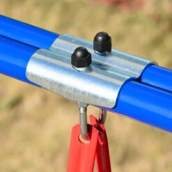 Outsunny Baby Swing Set For Backyard Indoor/Outdoor, Solid Metal Frame With Baby Seat Harness For Kid Age 6-36 Months -Outsunny av875a17e6856754b