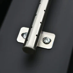 Outsunny 42 Inch Outdoor Propane Gas Fire Pit Table, 50,000 BTU Auto-Ignition Rectangular Gas Firepit With Slat Tabletop, Lid, Lava Rocks, Rain Cover, CSA Certification, Brown -Outsunny bHzd4d17f2768ba9b