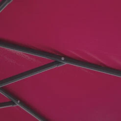 Outsunny 10' Cantilever Hanging Tilt Offset Patio Umbrella With UV & Water Fighting Material And A Sturdy Stand, Red -Outsunny bIR3d61815d993502