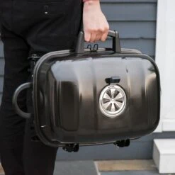 Outsunny 14" Portable Charcoal Grill, Tabletop Small BBQ Grill For Outdoor Cooking, Camping, Tailgating, Enamel Coated, Vent, Folding Legs, Black 27 Outsunny 14" Portable Charcoal Grill, Tabletop Small BBQ Grill For Outdoor Cooking, Camping, Tailgating, Enamel Coated, Vent, Folding Legs, Black -Outsunny bUI71b17e6a0dea7e