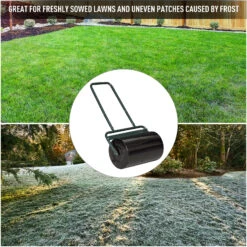 Outsunny 20-Inch Push/Tow Behind Lawn Roller Filled With 10 Gal Water Or Sand, Perfect For Flattening Sod In The Garden -Outsunny bvK88c17fe87ac946