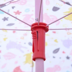 Outsunny Kids Folding Picnic Table And Chairs Set Rabbit Pattern For Outdoor Garden Patio Backyard With Removable & Height Adjustable Sun Umbrella, Red -Outsunny cJMa2717e68e8f01f