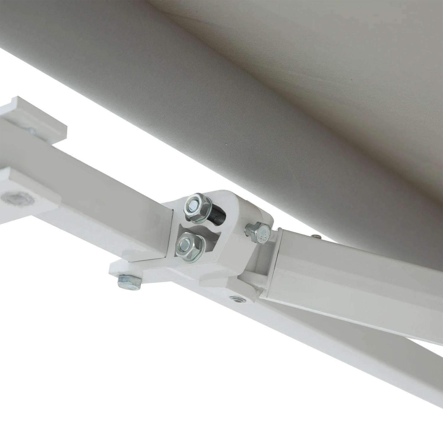 Outsunny 12' X 8' Retractable Awning Patio Awnings Sun Shade Shelter With Manual Crank Handle, 280g/m² UV & Water-Resistant Fabric And Aluminum Frame For Deck, Balcony, Yard, Light Grey 13 Outsunny 12' X 8' Retractable Awning Patio Awnings Sun Shade Shelter With Manual Crank Handle, 280g/m² UV & Water-Resistant Fabric And Aluminum Frame For Deck, Balcony, Yard, Light Grey - Image 13