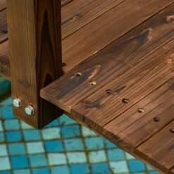 Outsunny 7.5' Fir Wood Garden Bridge Arc Walkway With Side Railings, Perfect For Backyards, Gardens, & Streams, Stained 28 Outsunny 7.5' Fir Wood Garden Bridge Arc Walkway With Side Railings, Perfect For Backyards, Gardens, & Streams, Stained -Outsunny cab10017e6831d7a2