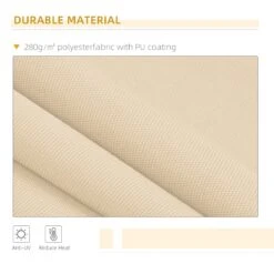 Outsunny 10' X 8' Manual Retractable Awning Sun Shade Shelter For Patio Deck Yard With UV Protection And Easy Crank Opening, Beige -Outsunny ciqf9617e6b32d7e9