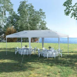Outsunny Large 10' X 20' Party Tent, Events Shelter Canopy Gazebo With 4 Removable Side Walls For Weddings, Picnic, White -Outsunny csS6ff18316f06541
