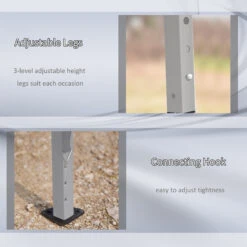 Outsunny 10' X 20' Pop Up Canopy Tent, Heavy Duty Tents For Parties, Outdoor Instant Gazebo Sun Shade Shelter With Carry Bag, For Catering, Events, Wedding, Backyard BBQ, Gray 15 Outsunny 10' X 20' Pop Up Canopy Tent, Heavy Duty Tents For Parties, Outdoor Instant Gazebo Sun Shade Shelter With Carry Bag, For Catering, Events, Wedding, Backyard BBQ, Gray -Outsunny cyTb6c1891b44da2b