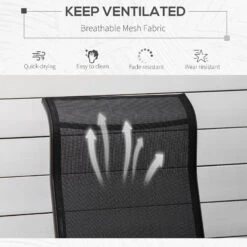 Outsunny Outdoor Patio Sling Fabric Swing Glider Rocker Chair -Outsunny d0cb1018162b0a437