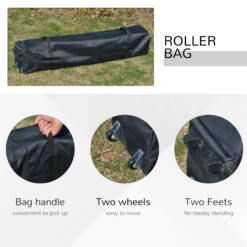 Outsunny 10' X 10' Pop Up Canopy Tent, Instant Sun Shelter With 3-Level Adjustable Height, Top Vents And Wheeled Carry Bag For Outdoor, Garden, Patio, White -Outsunny dIU756183caee1a0c