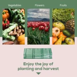 Outsunny 9' L X 3' W X 3' H Portable Tunnel Greenhouse Outdoor Garden Mini Hot House With Zipper Doors & Water/UV Cover -Outsunny dTQ3ba17e69c4abda