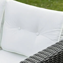 Outsunny 2 Piece Patio Wicker Corner Sofa Set, Outdoor PE Rattan Furniture, With Curved Armrests And Padded Cushions For Balcony, Garden, Or Lawn, Lawn, Beige -Outsunny dzC3d617f2768ed41