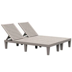 Outsunny Outdoor Patio Double Chaise Lounge Chair With 5-Level Adjustable Backrest, Zippered Cushions, & Modern Design 23 Outsunny Outdoor Patio Double Chaise Lounge Chair With 5-Level Adjustable Backrest, Zippered Cushions, & Modern Design -Outsunny e7733c17e6831d6fe