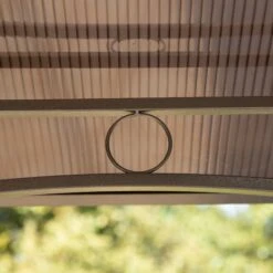 Outsunny 8' X 5' Barbecue Grill Gazebo Tent, Outdoor BBQ Canopy With Side Shelves, And Double Layer PC Roof, Brown -Outsunny eaD4f517ed3695a1a