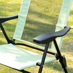 Outsunny Set Of 2 Portable Folding Outdoor Recliners W/ Adjustable Backrest, Green -Outsunny ert8fd17ed30ddc6f