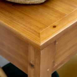 Outsunny Potting Bench Table, Garden Work Bench, Outdoor Wooden Workstation With Tiers Of Shelves And Drawer For Patio, Courtyards, Balcony, Brown -Outsunny eudd4d17f2768c3ff