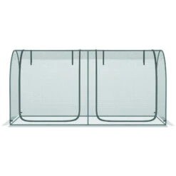 Outsunny 8' X 4' Crop Cage, Plant Protection Tent With Two Zippered Doors, Storage Bag And 4 Ground Stakes, For Garden, Yard, Lawn, Green -Outsunny fZLd4d188c3b87b97