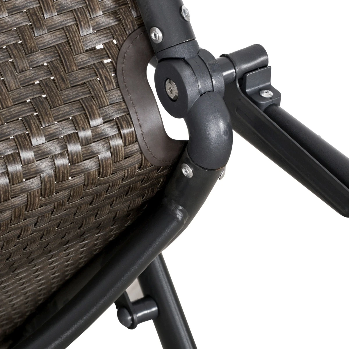 Outsunny 2-Piece PE Rattan Wicker Patio Recliner Set With Folding Design, Quality Steel Frame & All-Weather Build, Grey 11 Outsunny 2-Piece PE Rattan Wicker Patio Recliner Set With Folding Design, Quality Steel Frame & All-Weather Build, Grey - Image 11