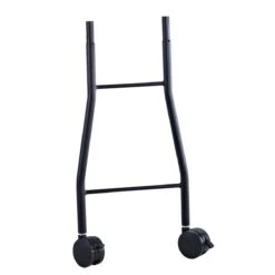 Outsunny 35" Charcoal BBQ Grill And Smoker Combo 2 In 1 Portable Rotisserie With Large/Small Skewers Included And 4 Wheels For Portability -Outsunny fix20317e68b20b60