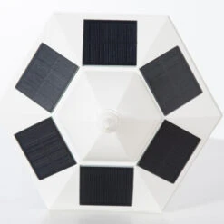 Outsunny 22" Outdoor Solar Lamp Post Light, All Weather Protection, For Backyard, White -Outsunny fwo3d617fae7c8336