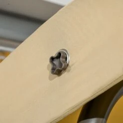 Outsunny 3-Seat Patio Swing Chair, Outdoor Canopy Swing Glider With Cushion, Adjustable Shade, And Slatted Design, For Porch -Outsunny g0l3d6188d32bdacf