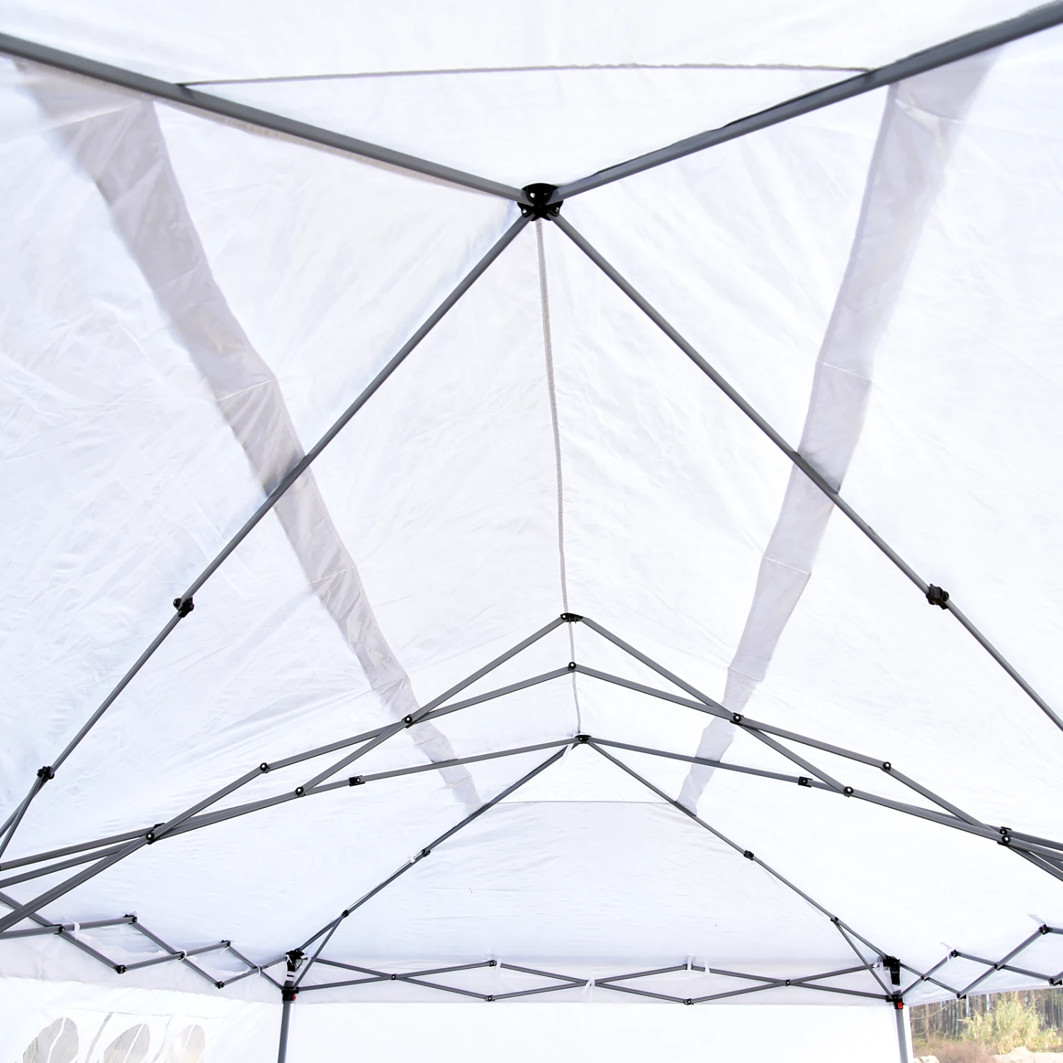 Outsunny 10' X 20' Pop Up Canopy Tent With 4 Sidewalls, Heavy Duty Tents For Parties, Outdoor Instant Gazebo With Carry Bag, For Outdoor, Garden, Patio, White 9 Outsunny 10' X 20' Pop Up Canopy Tent With 4 Sidewalls, Heavy Duty Tents For Parties, Outdoor Instant Gazebo With Carry Bag, For Outdoor, Garden, Patio, White - Image 9