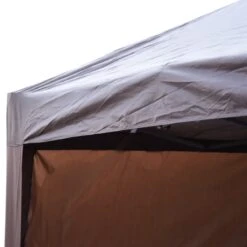 Outsunny 10' X 20' Pop Up Canopy Tent With 4 Sidewalls, Heavy Duty Tents For Parties, Outdoor Instant Gazebo With Carry Bag, For Outdoor, Garden, Patio, Coffee -Outsunny gllaa817e6a20360f