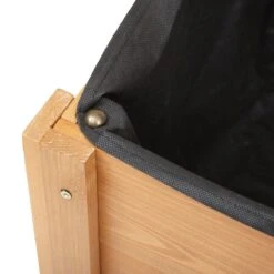 Outsunny 41"x18"x53" Elevated Garden Raised Bed With Shelf And Wheels Solid Wood Planter Flower Herb Boxes For Vegetables Flower Outdoor/Indoor - Brown -Outsunny hci0b917ef634e681