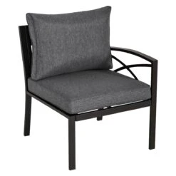 Outsunny 6PC Patio Furniture Set L-Shape Corner Sectional Sofa Set W/ Coffee Table Grey -Outsunny hlP3c217e6ae9a204