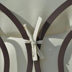 Outsunny 2-Person Patio Swing Bench With Adjustable Shade Canopy, Soft Cushions, Throw Pillows And Tray, Beige. -Outsunny hmv3d6180b0b9b7af