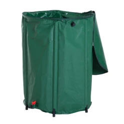 Outsunny 80 Gallon Rainwater Harvesting System Collection Tank With Collapsible Runoff