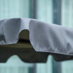 Outsunny 3-Person Porch Swing With Stand, Outdoor Swing For Patio Porch With Adjustable Tilt Canopy & Comfortable Swing Bench-Style Seat, Steel Frame, Grey -Outsunny i3Td4d181720c7321