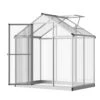 Outsunny 4' L X 6' W Walk-In Polycarbonate Greenhouse With Roof Vent,Greenhouse For Winter