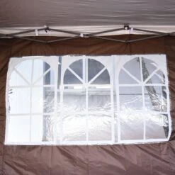 Outsunny 10' X 20' Pop Up Canopy Tent With 4 Sidewalls, Heavy Duty Tents For Parties, Outdoor Instant Gazebo With Carry Bag, For Outdoor, Garden, Patio, Coffee -Outsunny iixe9d17e6a20360f