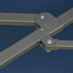 Outsunny Patio Umbrella 15' Steel Rectangular Outdoor Double Sided Market With Base, Sun Protection & Easy Crank For Deck Pool Patio, Dark Blue -Outsunny ik5c101832003707f