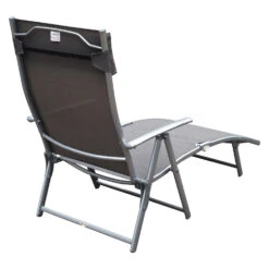 Outsunny Outdoor Folding Chaise Lounge Chair, Portable Lightweight Reclining Sun Lounger With 7-Position Adjustable Backrest & Pillow For Patio, Deck, And Poolside, Grey -Outsunny jVE3d417e69c4ac27