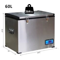 Outsunny 12V Portable Car Freezer Refrigerator Mini Fridge Cooler - 60 Liter -Outsunny jp97d317e6d0eefb7