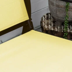 Outsunny 2-Person Outdoor Glider Bench，Patio Glider Loveseat Chair With Powder Coated Steel Frame，2 Seats Porch Rocking Glider For Backyard, Lawn, Garden And Porch, Beige -Outsunny jtB3d618150c01e8a