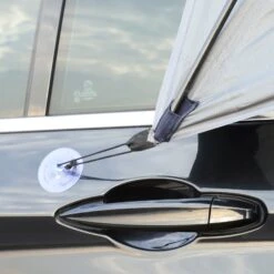 Outsunny Car Camping Sun Shade Canopy For Spacious UV/Water Protection & Easy Setup - Grey -Outsunny jut2e617e6aa063ee