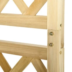 Outsunny 7.5FT Garden Arch Trellis With Foldeable Planter Boxes For Climbing Vines, Outdoor Wooden Garden Arbor For Ceremony Party Weddings, Natural -Outsunny kR83d6185192989b5