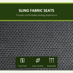 Outsunny 3-Seat Patio Swing Chair, Outdoor Canopy Swing With Stand, Adjustable Shade, Steel Frame For Adults, Garden, Poolside, Black 18 Outsunny 3-Seat Patio Swing Chair, Outdoor Canopy Swing With Stand, Adjustable Shade, Steel Frame For Adults, Garden, Poolside, Black -Outsunny kXK88c180b6af8b1c