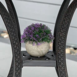 OUTSUNNY Outdoor 4-Position Heavy Duty Folding Chaise Lounge Chair Set, Recliner With Table, Lightweight Portable Aluminum Outdoor Pool Chair With Wheels & Stylized Frame For Sunbathing, Red -Outsunny kqCd4d17f2768e2a9