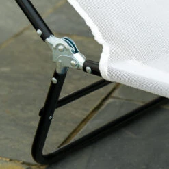 Outsunny Folding Chaise Lounge Pool Chair, Outdoor Sun Tanning Chair With Pillow, Reclining Back, Steel Frame & Breathable Mesh For Beach, Yard, Patio, Beige 16 Outsunny Folding Chaise Lounge Pool Chair, Outdoor Sun Tanning Chair With Pillow, Reclining Back, Steel Frame & Breathable Mesh For Beach, Yard, Patio, Beige -Outsunny l1Ad4d18162b21a8c