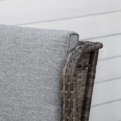 Outsunny Patio Wicker Rocking Chair, Outdoor PE Rattan Swing Chair W/ Soft Cushions, Classic Style For Garden, Patio, Lawn, Mixed Grey -Outsunny lXu25217ed30dde5c